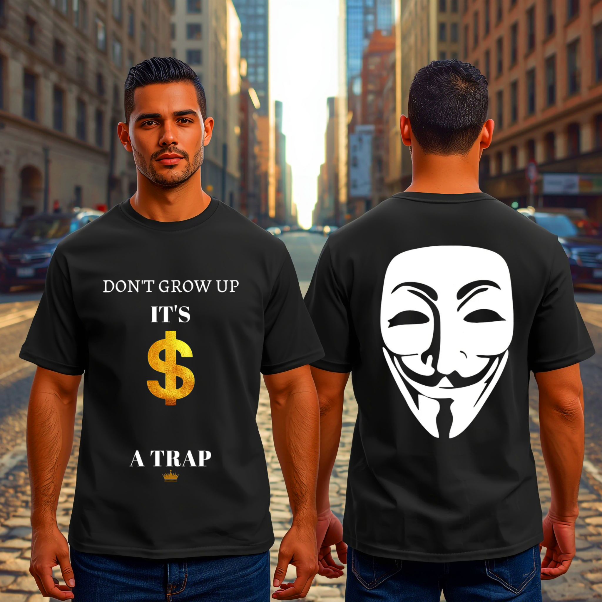 Don’t Grow Up – It’s a Trap Graphic T-Shirt | Premium Streetwear Tee