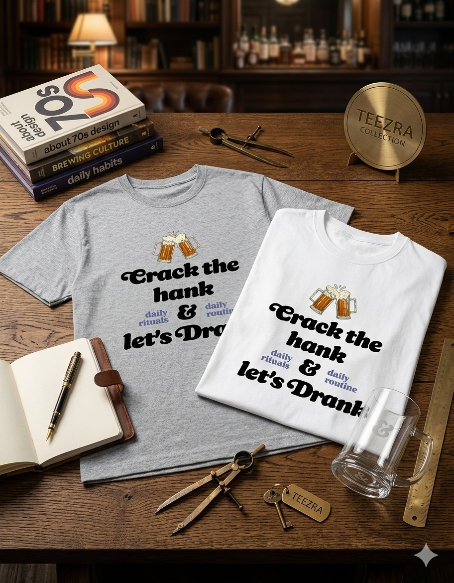 “Crack the Hank Graphic T-Shirt – Fun Party Vibe Tee”
