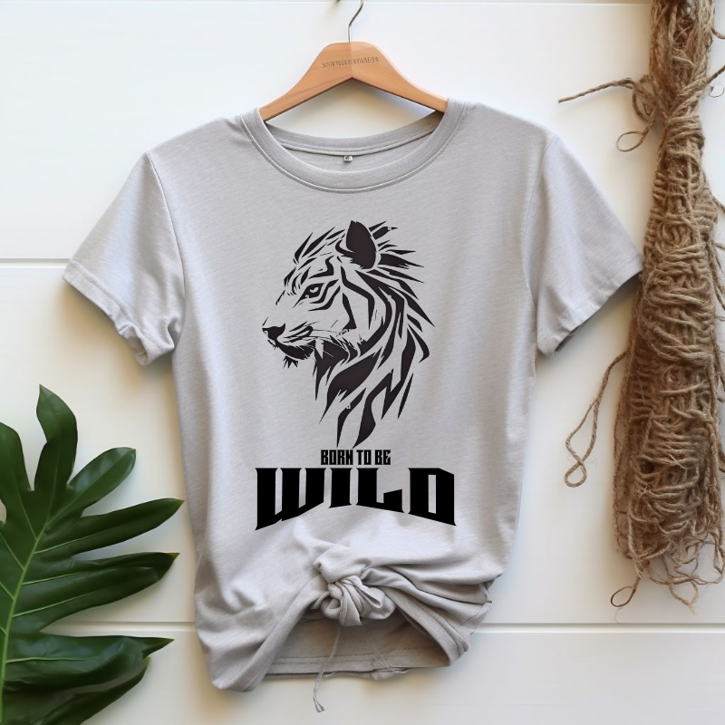 The "Untamed" Teal Tiger Tee – Born To Be Wild Graphic