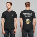 "The Alcoholic" Humor Tee – Front & Back Print