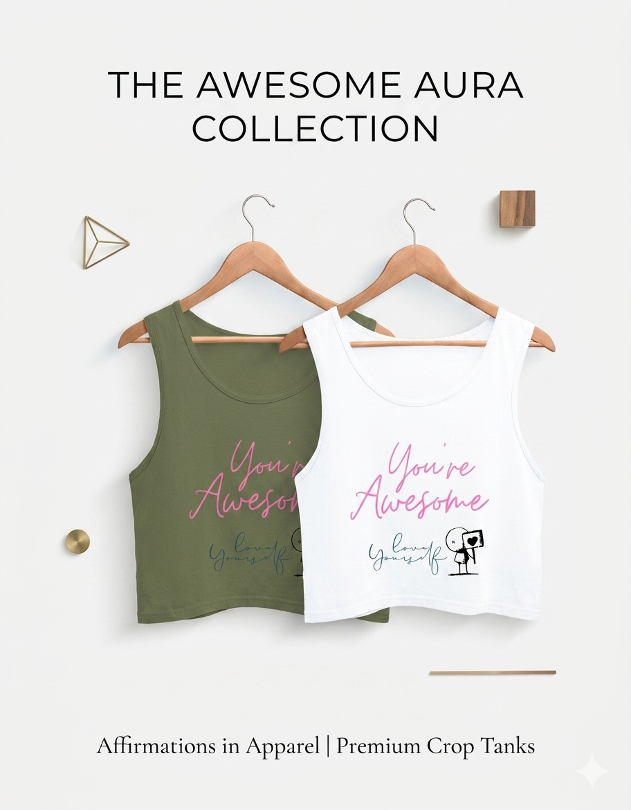 You’re Awesome Graphic Crop Top – Self Love Edition